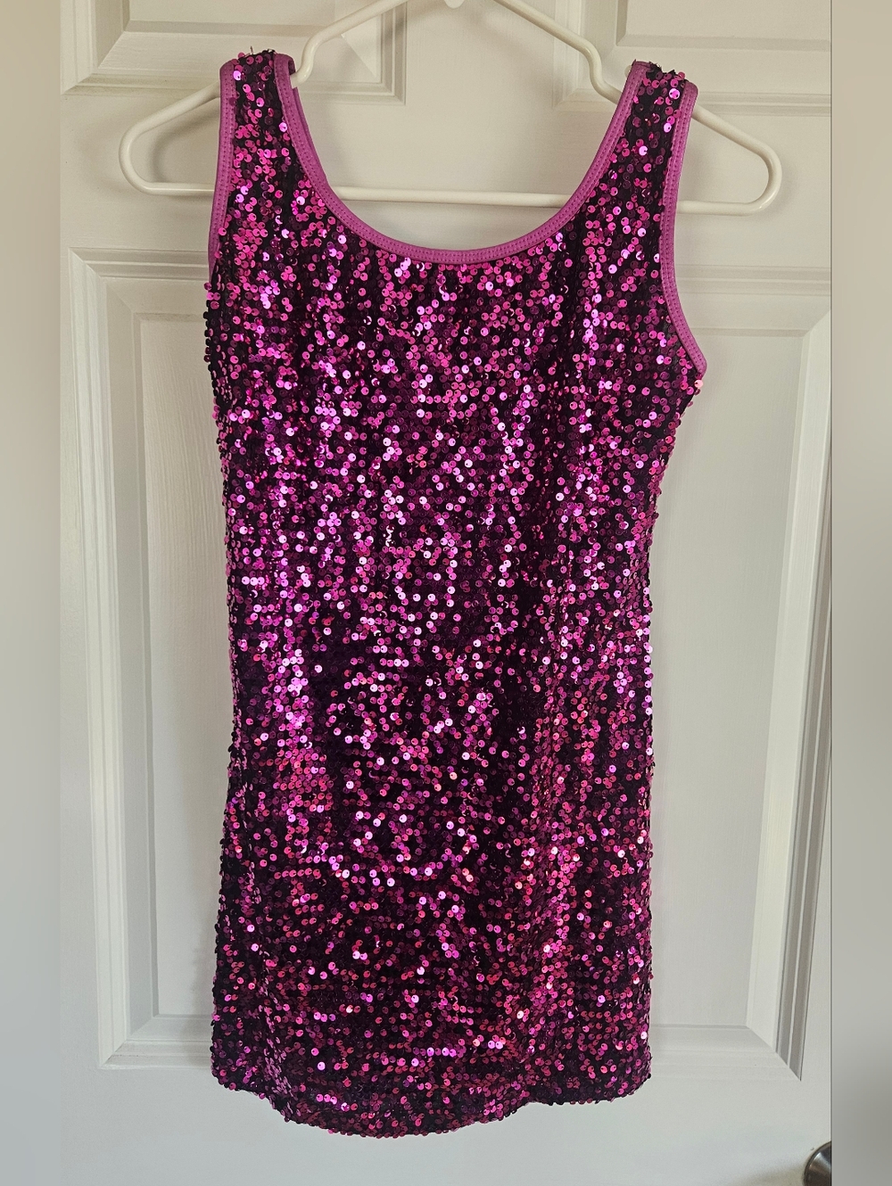 Fuchsia Sequin Tank